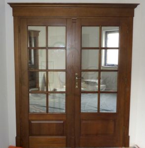 Drzwi wewnętrzne dwuskrzydłowe IZA S8 Drzwi wewnętrzne drzwi drewniane białe