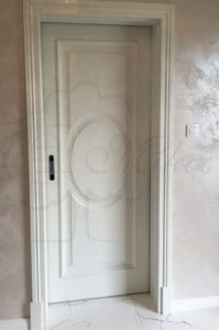 Drzwi wewnętrzne białe AMELIA w wersji przesuwnej