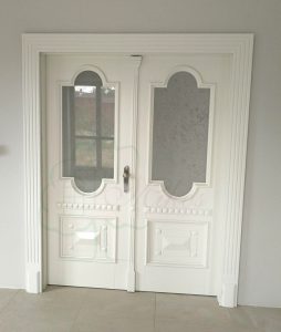 Drzwi wewnętrzne dwuskrzydłowe białe MODENA