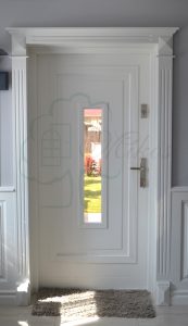 Drzwi zewnętrzne MARCIN białe (bez elementu kutego)