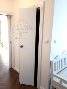 Drzwi drewniane łamane PŁASKIE 