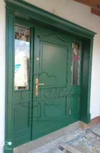 Drzwi wejściowe MACIEJ (kolor RAL 6005)