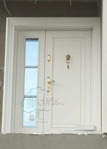 Drzwi zewnętrzne model PIOTR z dostawką otwieraną