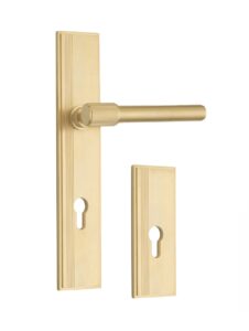 Klamka mosiężna do drzwi zewnętrznych model LINE (Brassev)